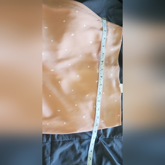 Francesca's Skirt Womens Small Maxi Skirt Long Length Pink w/ White Dots (S) - Picture 5 of 6